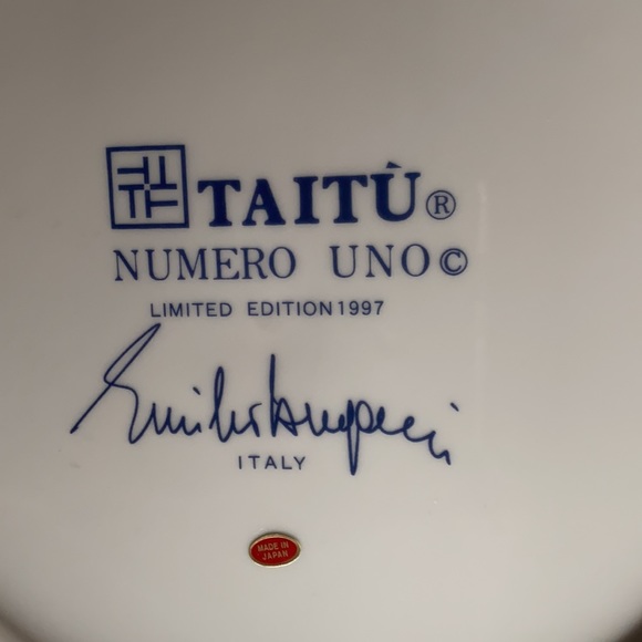 Taitu Numero Uno First Ltd Edition 1997 Plate 12" - Picture 4 of 7